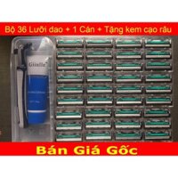 Bộ dao cạo râu lưỡi kép có tặng kem 36 lưỡi cao cấp