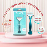 Bộ dao cạo Venus cho nữ 3 lưỡi tặng kèm 1 đầu refill