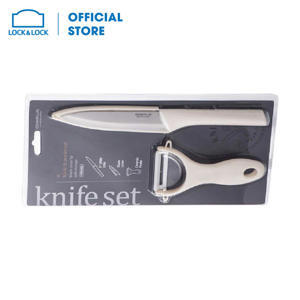 Bộ dao có nắp đậy 5  và dao bào bằng sứ Lock&Lock Cookplus CKK502