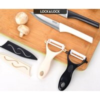 Bộ dao có nắp đậy 5" và dao bào bằng sứ Lock&Lock Cookplus CKK502