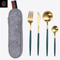 Bộ dao dĩa cá nhân bằng thép không gỉ