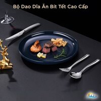 Bộ Dao Dĩa Inox 304 Cao Cấp – 12 Món, Tiêu Chuẩn Đức, Chống Bám Bẩn, Quà Tặng Sang Trọng SSGP