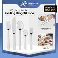 Bộ Dao Dĩa Thìa Cao Cấp Zwilling King 30 Món Chất Liệu Thép Không Gỉ Bản Nội Địa Đức | GermanySnT 110007