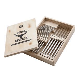 Bộ dao dĩa Zwilling Steak - 12 món, hộp gỗ