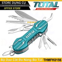 Bộ dao gập đa năng bỏ túi 15 trong 1 TOTAL THMFK0156 dao sinh tồn cắt gọt khui nước ngọt cưa gỗ dũa móng tay vặn ốc