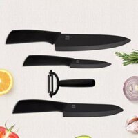 Bộ dao gốm Nano HuoHou HU0010 (3 dao thái và 1 dao nạo)