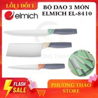 Bộ Dao Inox 3 Món Đóng Hộp Elmich EL- 8410 - Không Chứa BPA - Chất Liệu Diamond Cao Cấp - Cán Dao Chống Trơn Trượt
