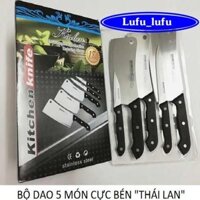 BỘ DAO INOX 5 MÓN KITCHEN KNIFE MADE IN THÁI LAN SIÊU BÉN