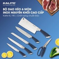 Bộ dao kéo 6 món Kalite KL 190, chất liệu inox nguyên khối cao cấp, hàng chính hãng