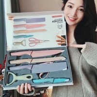 Bộ dao kéo làm bếp 6 món