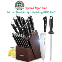 Bộ dao làm bếp 15 món hãng KINCANO - hàng Amazon Mỹ