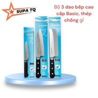 BỘ DAO LÀM BẾP cao cấp KATANA Basic thép chống gỉ Nhật Made in Việt Nam - KATASET3