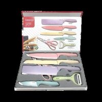 Bộ dao làm bếp đa năng 6 món Besico Kitchen Knife Set Thái Lan