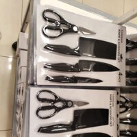 Bộ dao lock lock 4 món kéo và 3 dao