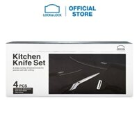 Bộ dao nhà bêp 4 món Lock & Lock Kitchen Knife Set -màu đen