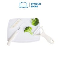 Bộ dao nhà bếp 4 món Lock&Lock Cookplus bằng sứ màu trắng CKK503WHT