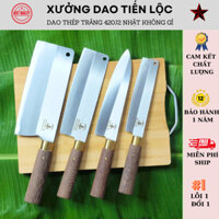 Bộ dao nhà bếp, Bộ 4 dao thép trắng không han gỉ được rèn từ thép trắng 420J2 của Nhật – Mã A0