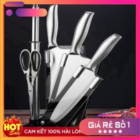 Bộ Dao Nhật 6 Món Inox Dao Nhật Nội Địa Nhật Bản Nguyên Khối Cao Cấp Chính Hãng 💖 LNL Store