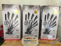 BỘ DAO ROYALTY LINE THƯƠNG HIỆU NỔI TIẾNG THUỴ SĨ, THÉP NGUYÊN KHỐI - 8 MÓN