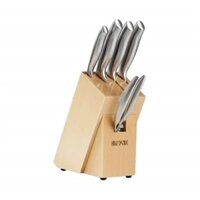 Bộ dao thép 5 món Xiaomi HuoHou kèm chân đế gỗ HU0014