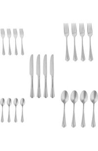 Bộ dao, thìa, dĩa 20 món chính hãng Amazon Basics Mỹ