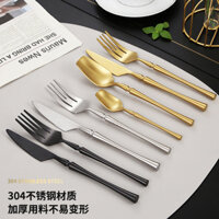 Bộ dao thìa dĩa nĩa muỗng kiểu hoàng gia phong cách Retro Phương Tây hiện đại trang trí bàn ăn nhà hàng tiệc cưới quý phái sang trọng