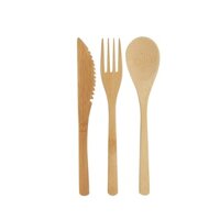 Bộ dao thìa nĩa tre Dài 20cm