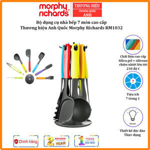 Bộ dao thớt kháng khuẩn Morphy Richards 7 món