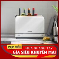 Bộ dao thớt khử khuẩn UV  Morphy Richard MR1001 ⚡Freeship⚡ kèm 3 dao + 3 thớt [Tặng thêm nạo rau củ]