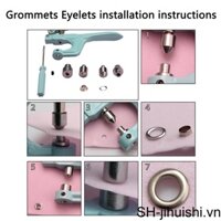 Bộ dập cúc nhựa 312 Nút Bấm / Kìm Cắt Chỉ Bằng Kim Loại