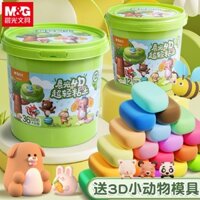 Bộ đất nặn Đất Sét Siêu Nhẹ Trẻ Em Không Độc Hại 24 Màu 36 Màu Không Gian Màu Đất Sét hộp Nhựa Handmade Tự Làm Chất Liệu