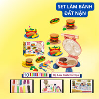 Bộ đất nặn làm bánh đồ chơi đất sét rèn luyện sự khéo léo và tư duy sáng tạo cho trẻ