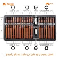 BỘ ĐẦU BẮN VÍT - ĐẦU LỤC GIÁC 40 CHI TIẾT KAPUSI JAPAN