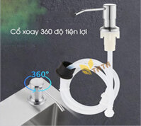 Bộ Đầu Bơm Hút Nước Rửa Chén Gắn Bồn Rửa Với Ống Dẫn Silicon Dài 1,2m BD01
