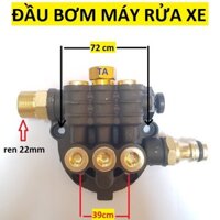 Bộ đầu bơm máy rửa xe mini- Đầu máy bơm áp lực