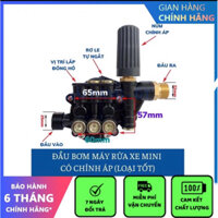 Bộ đầu bơm máy rửa xe mini có chỉnh áp, Đầu bơm máy rửa xe gia đình, Máy xịt rửa xe ( ĐẦU BƠM CHỈNH ÁP)
