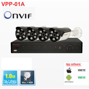 Bộ đầu ghi hình camera IP 4 kênh công nghệ PLC Vantech VPP-01A