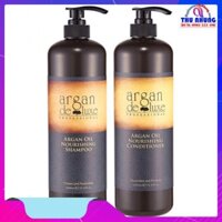 Bộ dầu gội Argan Deluxe siêu mượt phục hồi tóc hư tổn 1000mlx2 (CANADA)