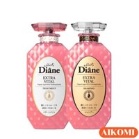 Bộ Dầu Gội Dầu xả dành cho tóc yếu, khô, xơ, chẻ ngọn Moist Diane Extra Vital 450ml nhật bản