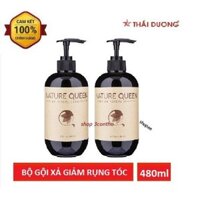 Bộ dầu gội, dầu xả Nature Queen 480ml SAO THÁI DƯƠNG CHÍNH HÃNG