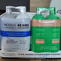 Bộ Dầu gội - dầu xả siêu dưỡng ẩm Nexxus Therappe Caviar Complex Shampoo tiêu chuẩn salon chuyên nghiệp 1000ml