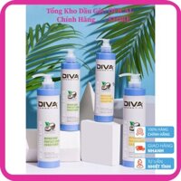 Bộ Dầu Gội Diva Xanh 750ML*2 Phục Hồi Và Giữ Màu Nhuộm Mẫu Mới