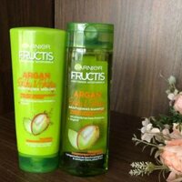 Bộ dầu gội Garnier Fructis Argan Silky&Shiny