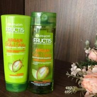 Bộ dầu gội Garnier Fructis Argan Silky&Shiny