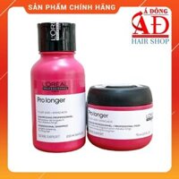 BỘ DẦU GỘI HẤP Ủ LOREAL PRO LONGER SERIE EXPERT CHẮC KHOẺ TÓC GIẢM ĐỨT GÃY MINI 100ML75ML - COMBO GỘI Ủ 10075ml