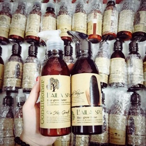 Bộ dầu gội kích thích mọc tóc Laila Spa
