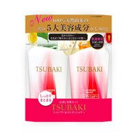 Bộ dầu gội Shiseido Tsubaki màu đỏ Shining Nhật Bản mẫu mới