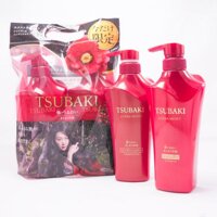 Bộ dầu gội Shiseido Tsubaki màu đỏ
