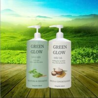Bộ Dầu Gội Trà Xanh & Dầu Xả Gạo - Làm Sạch Dịu Nhẹ, Dưỡng Ẩm Sâu