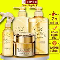 Bộ Dầu Gội TSUBAKI Vàng NHẬT BẢN Ngăn Rụng Tóc- Combo Dầu Gội Đầu Tsubaki, Dầu Xả Tóc, Mặt Nạ Ủ Tóc Xịt Dưỡng Tóc Japari